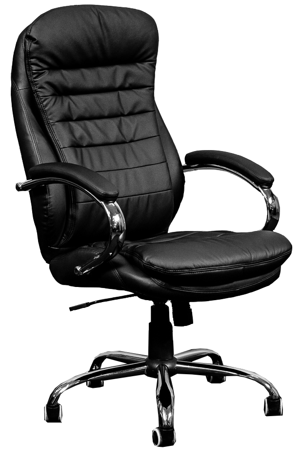 Silla Ejecutiva [NF-3010-5-BK] con Brazos en vinilpiel Negro