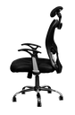 Silla Ejecutiva [YJ6607] con Brazos en vinil en malla negro. 