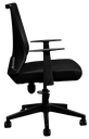 Silla Secretarial [HT-7068BEX] respaldo en malla con brazos.