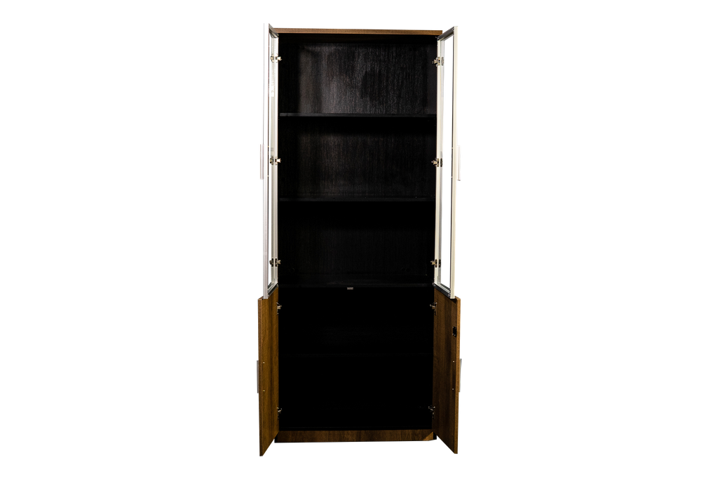 Gabinete con puertas de vidrio