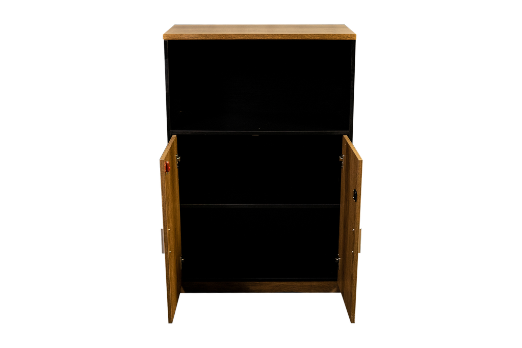 Gabinete con la parte superior descubierta