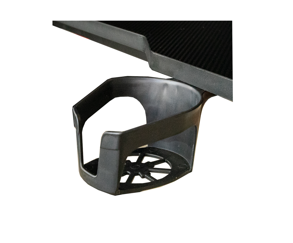 Escritorio gamer en fibra de carbono estructura en aluminio con luces LED