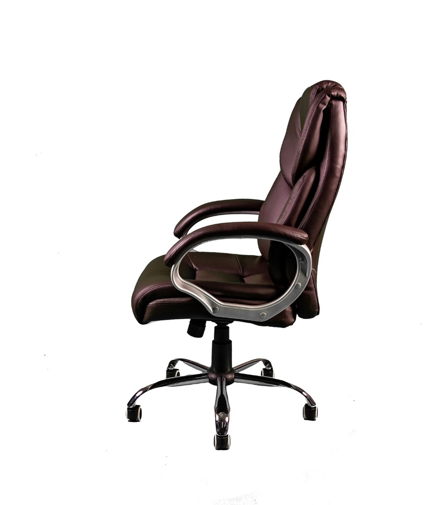 Silla Ejecutiva con Brazos en vinilpiel Negro linea AJN Furniture™