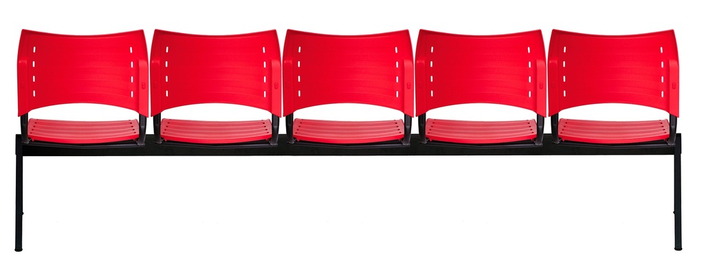 Banca de espera para 5 personas en  polipropileno