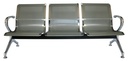 Banca de espera para 3 personas metálica