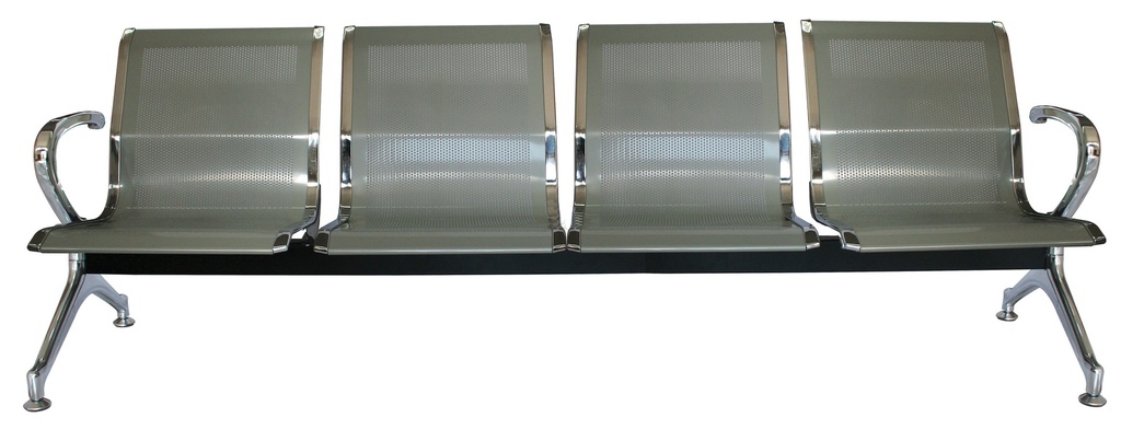 Banca de espera para 4 personas metálica