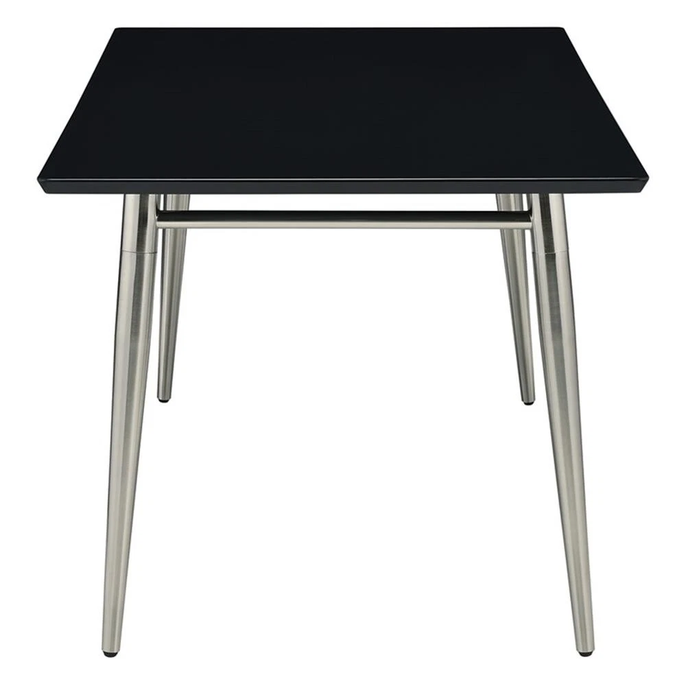 Mesa de centro rectangular Brooklyn cubierta de melamina Color negro medidas de 42”x24”x17” 