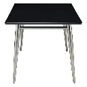 Mesa de centro rectangular Brooklyn cubierta de melamina Color negro medidas de 42”x24”x17” 