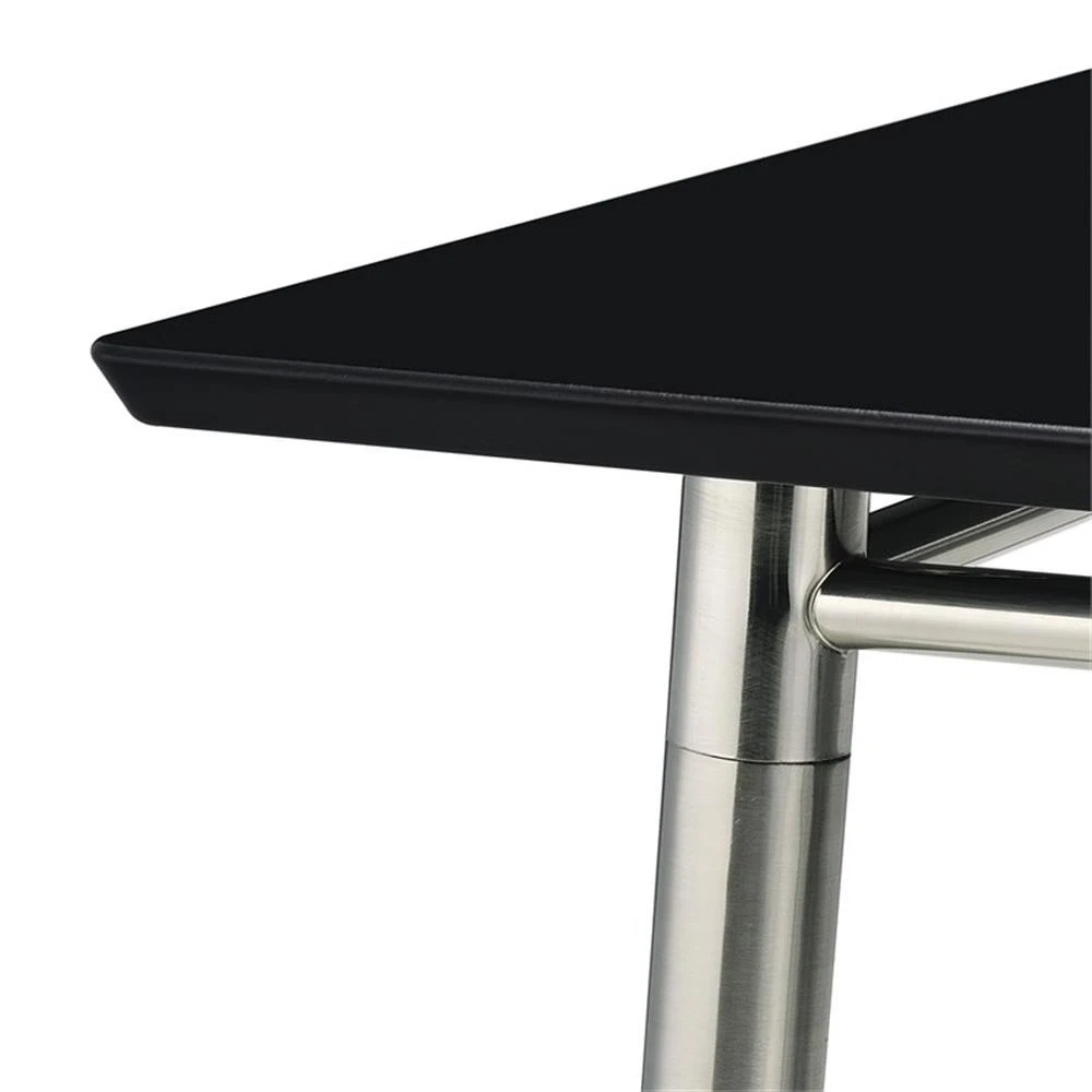 Mesa de centro rectangular Brooklyn cubierta de melamina Color negro medidas de 42”x24”x17” 