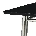 Mesa de centro rectangular Brooklyn cubierta de melamina Color negro medidas de 42”x24”x17” 