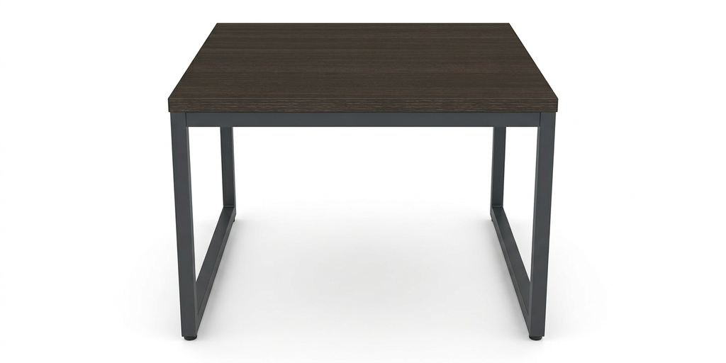 Mesa de esquina color roble obscuro dimensiones 23" x 23" x 18"   linea AJN™