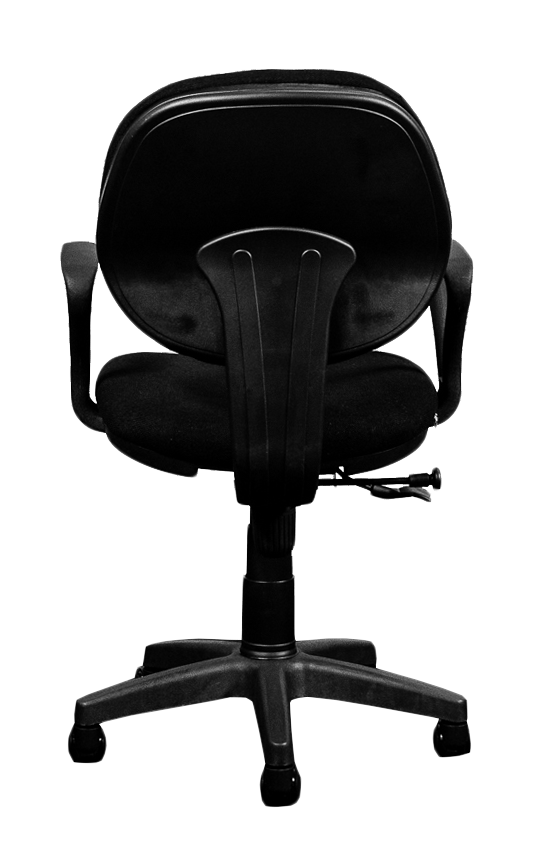 SP-631WL Silla secretarial con brazos en tela color negro linea AJN™