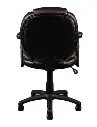 Silla Secretarial [NF-7855] con Brazos en vinipiel negro.