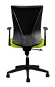 Silla Secretarial [HT-7068BEXGREEN] respaldo en malla con brazos.