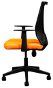 Silla Secretarial [HT-7068BEXOR] respaldo en malla con brazos.