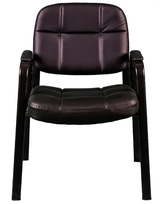 Silla de visita [NF-5562] respaldo y asiento en vinilpiel.