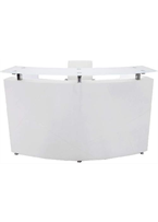 [OZ-8CO3-18] Recepcion con pedestal movil medidas: 70.9" Largo X 30.3" Profundidad X 41.3" Alto en color blanco linea AJN™