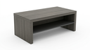 Mesa de centro color gris en melamina dimensiones de 47.24" de largo x 23.62" de ancho x 17.71" de alto