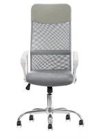 Silla Secretarial respaldo en malla con brazos.