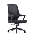 Silla ejecutiva color negro con descansa brazos fijos y respaldo confort AJN Furniture™ 