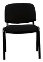 Silla de visita color negro respaldo y asiento en tela AJN Furniture™