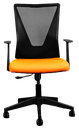 Silla Secretarial  respaldo en malla con brazos.