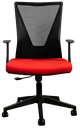 Silla Secretarial [HT-7068BEXRD] respaldo en malla con brazos.