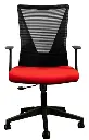 Silla Secretarial respaldo en malla con brazos.