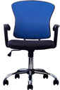 Silla Secretarial color negro con azul con brazos en malla AJN Furniture™ 