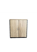 [OZ-HC01]Gabinete con medidas: 80cm x 40cm x 80cm en color maple con gris linea AJN™