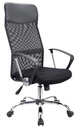 Silla Secretarial respaldo en malla con brazos.