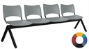 Banca de espera para 4 personas en  polipropileno