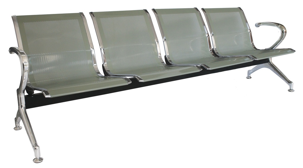 Banca de espera para 4 personas metálica