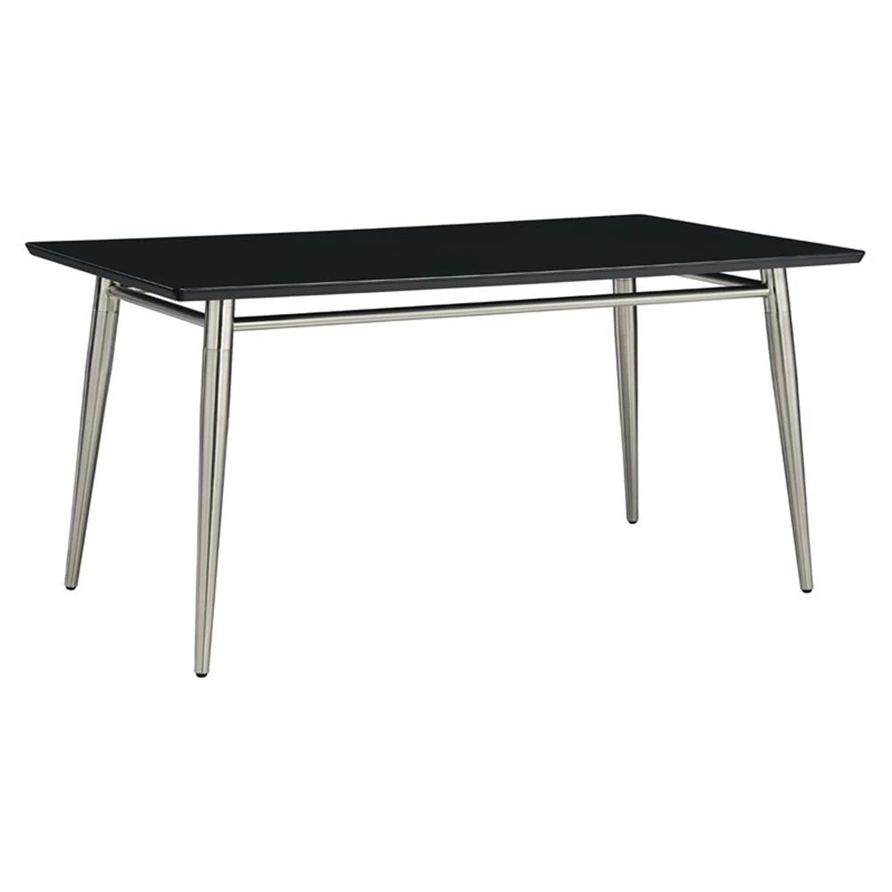 Mesa de centro rectangular Brooklyn cubierta de melamina Color negro medidas de 42”x24”x17” 