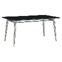 Mesa de centro rectangular Brooklyn cubierta de melamina Color negro medidas de 42”x24”x17” 