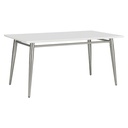 Mesa de centro rectangular Brooklyn cubierta de melamina Color blanco medidas de 42”x24”x17”