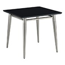 Mesa esquinera Brooklyn cubierta de melamina Color negro medidas de 22”x 22”x 20.25”