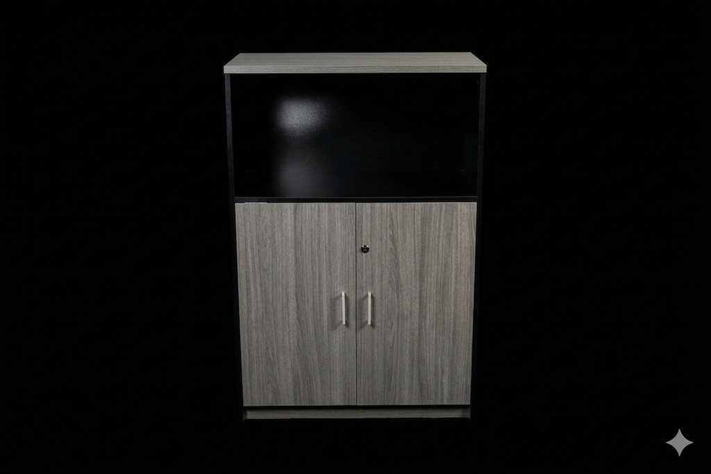 Gabinete con la parte superior descubierta