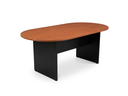 Mesa sala de juntas color café con negro AJN Furniture™ Medidas: 180cm ancho x 90cm fondo x 75cm alto