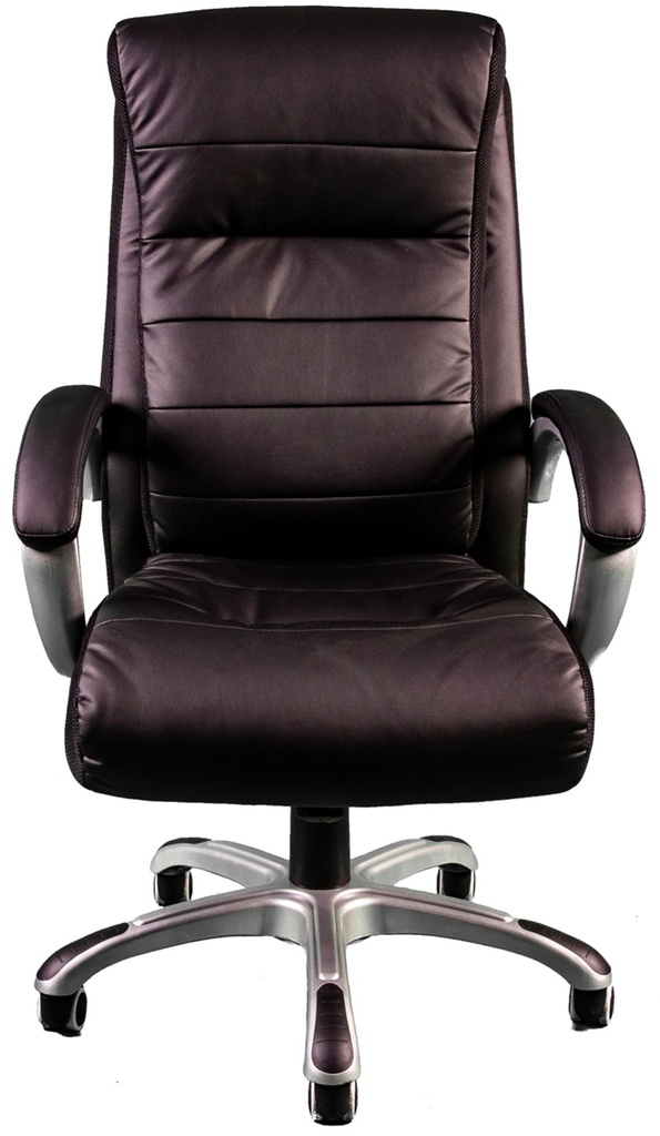 Silla Ejecutiva con Brazos en vinilpiel Negro piston hidraulico para regular la altura con soportelumbar .