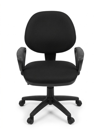 [SP-631WL-BK] Silla secretarial color negro con brazos en tela AJN Furniture™ 
