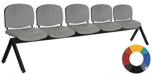 [OHR-2200-5P] Banca de espera  para 5 personas en hule espuma