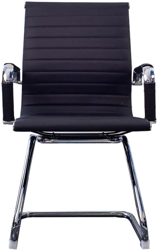 [D-119] Silla de visita respaldo y asiento en vinilpiel.