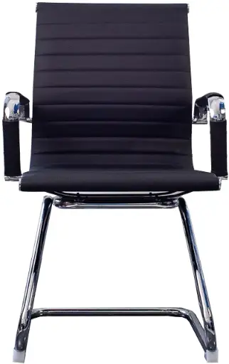 [D-119] Silla de visita respaldo y asiento en vinilpiel.