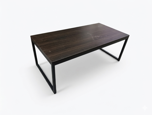 [DF8008]  Mesa de centro color roble obscuro linea AJN™ Medidas: 120cm largo x 60cm ancho x 45cm alto