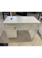 [OZ118WT] [OZ118WT]Escritorio Slimline color Blanco pedestal fijo y medidas: 48.42" X 23.62" X 29.52" linea AJN