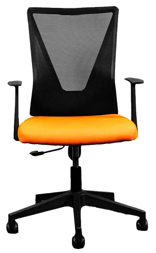 [HT-7068BEXOR] Silla Secretarial  respaldo en malla con brazos.