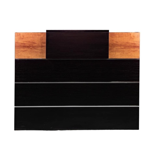[OZ-1920-16] Escritorio recepción sin cajonera color café roble con negro AJN Furniture™                                                                  Medidas de 160cm largo x 64cm ancho x 110cm alto