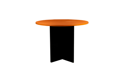 [OZ-1344-10CN] Mesa sala de juntas en color cherry con negro AJN Furniture™ Medidas: 90cm diámetro x 45cm alto