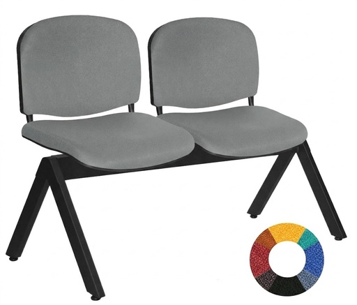 [OHR-2200-2P] Banca de espera para 2 personas en hule espuma